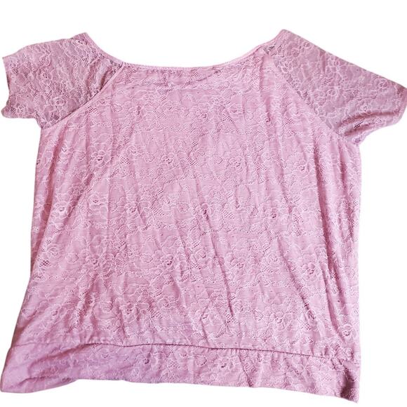 Torrid Lavender Boat Neck Blouse, 3X - Picture 3 of 6